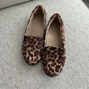 Soul Naturalizer Leopard Print Super Comfy Flats w/Rubber Soul Size 8